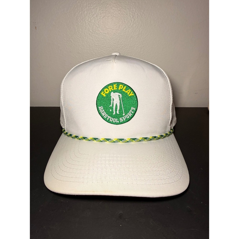 Fore Play‎ Barstool Sports Golf Hat Limited Edition Exclusive White Cap SnapBack